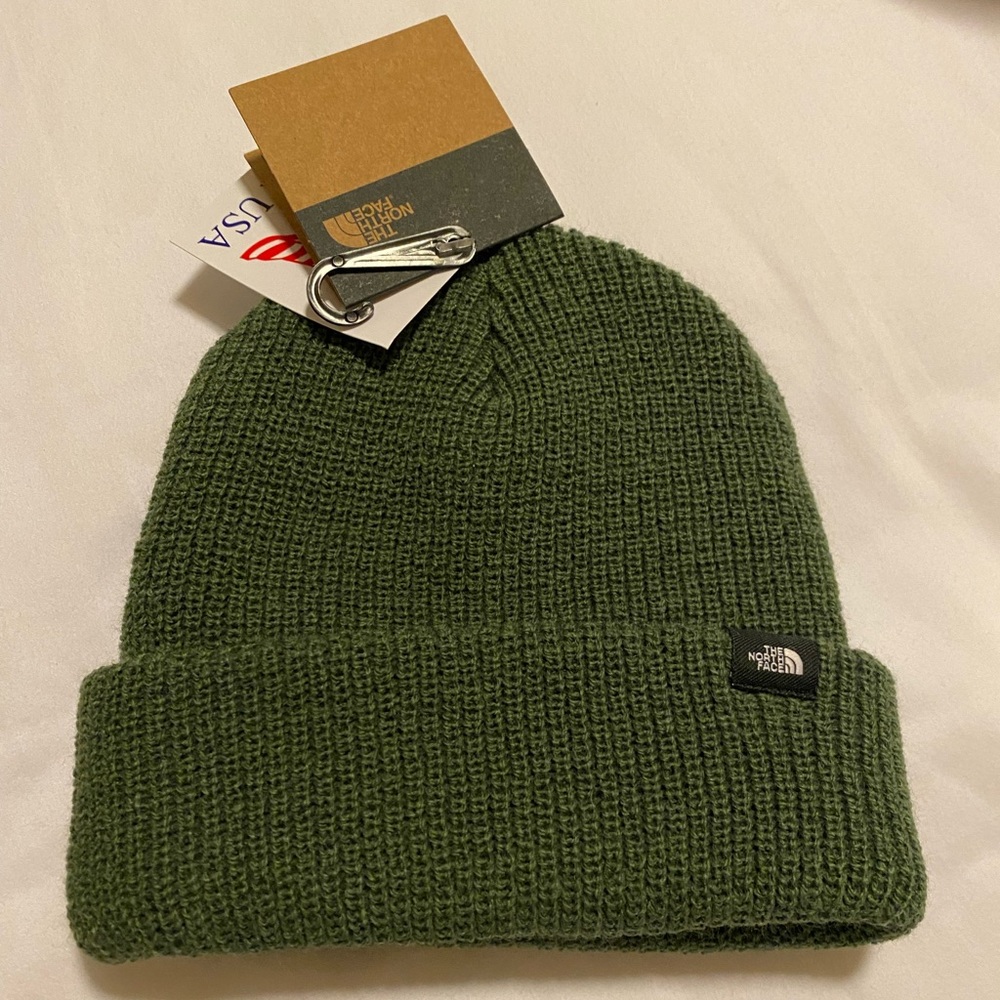 NWT North Face green beanie